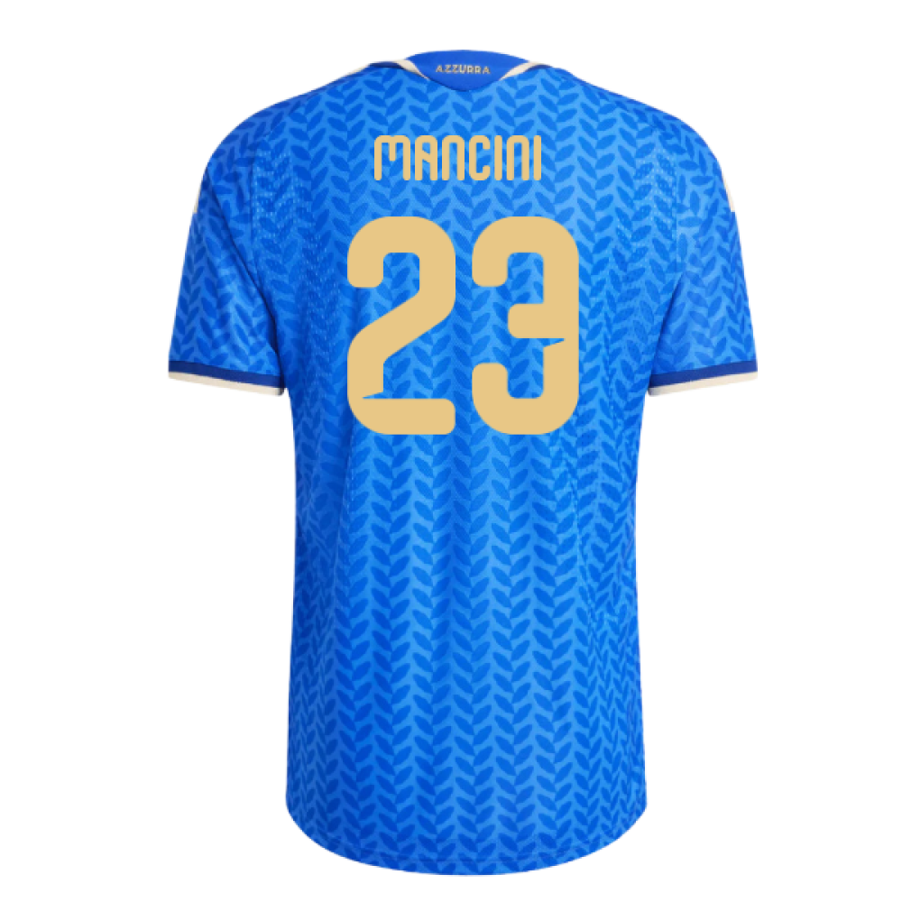 2026-2027 Italy Authentic Home Shirt (Mancini 23)