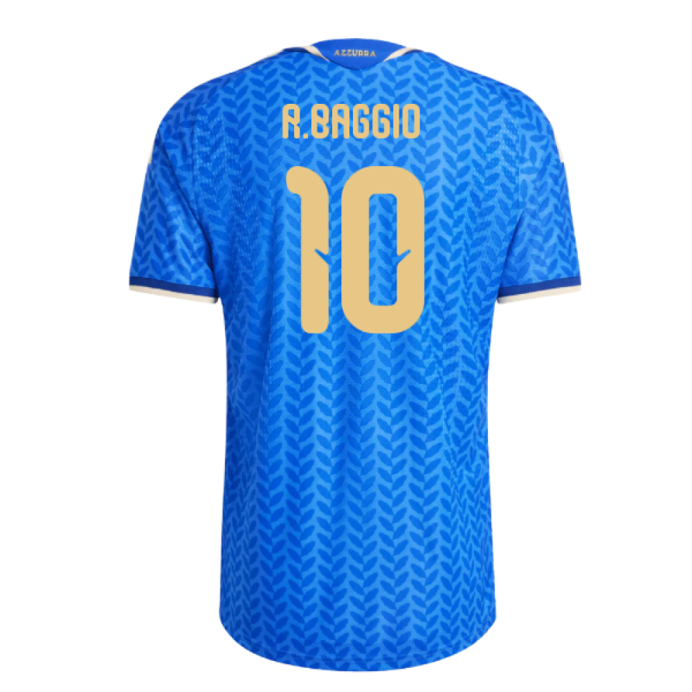 2026-2027 Italy Authentic Home Shirt (R.Baggio 10)