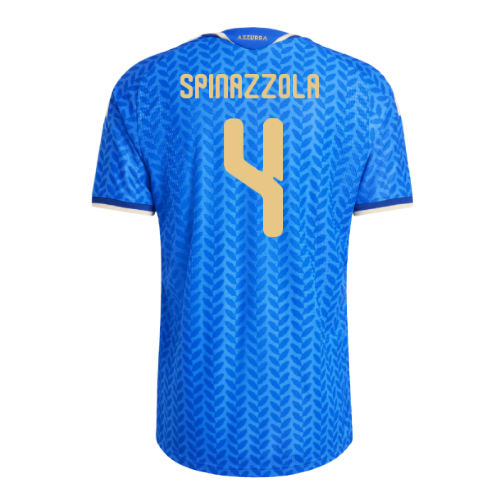 2026-2027 Italy Authentic Home Shirt (Spinazzola 4)