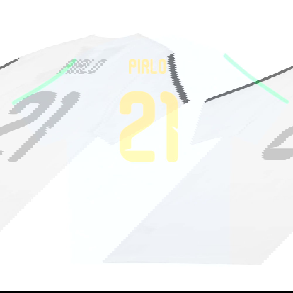 2026-2027 Italy DNA Tee (White) (Pirlo 21)