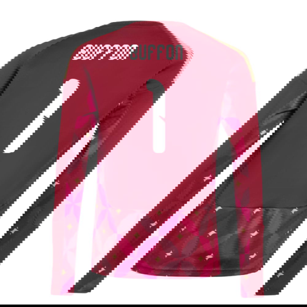 2026-2027 Italy Home Goalkeeper Shirt (Burgundy) - Kids (Buffon 1)