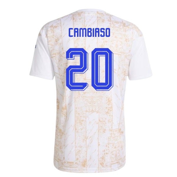 2026-2027 Italy Home Pre-Match Shirt (White) (Cambiaso 20)
