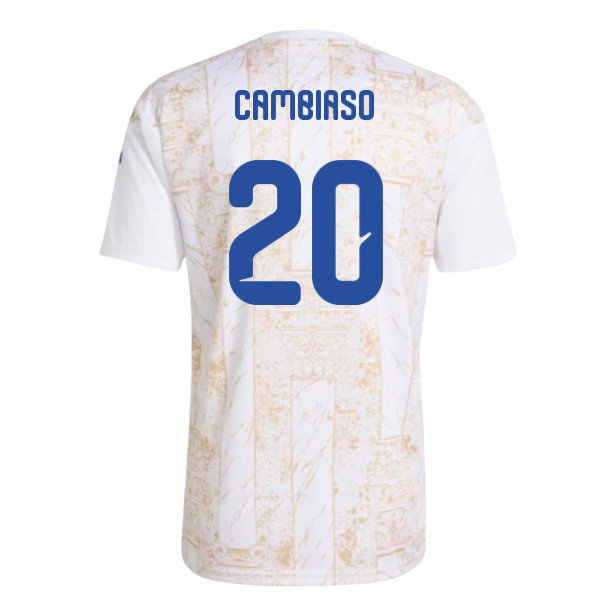 2026-2027 Italy Home Pre-Match Shirt (White) (Cambiaso 20)
