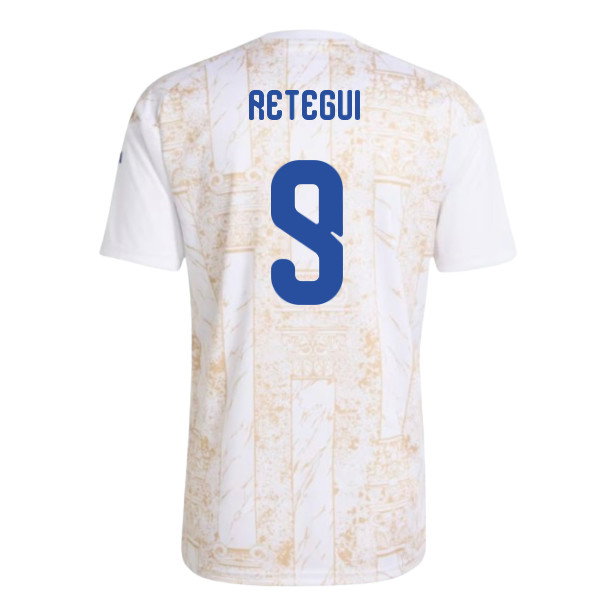 2026-2027 Italy Home Pre-Match Shirt (White) (Retegui 9)