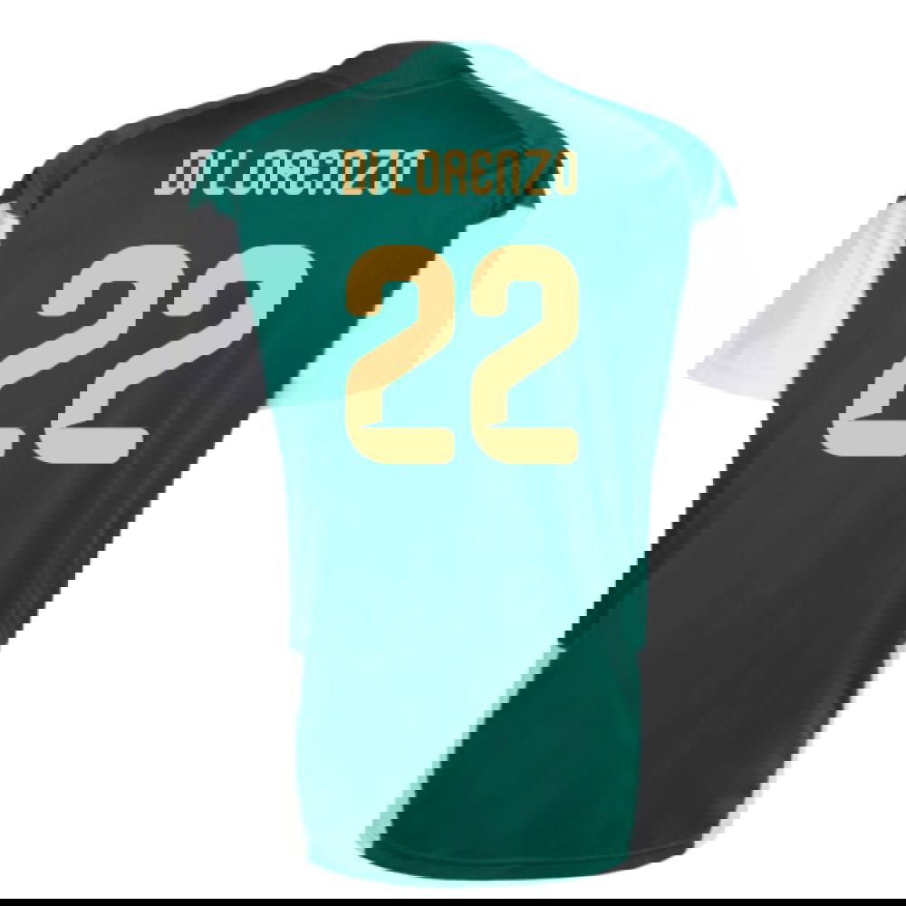 2026-2027 Italy Training Jersey (Green) (Di Lorenzo 22)
