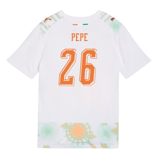 2026-2027 Ivory Coast Away Shirt (Kids) (Pepe 26)