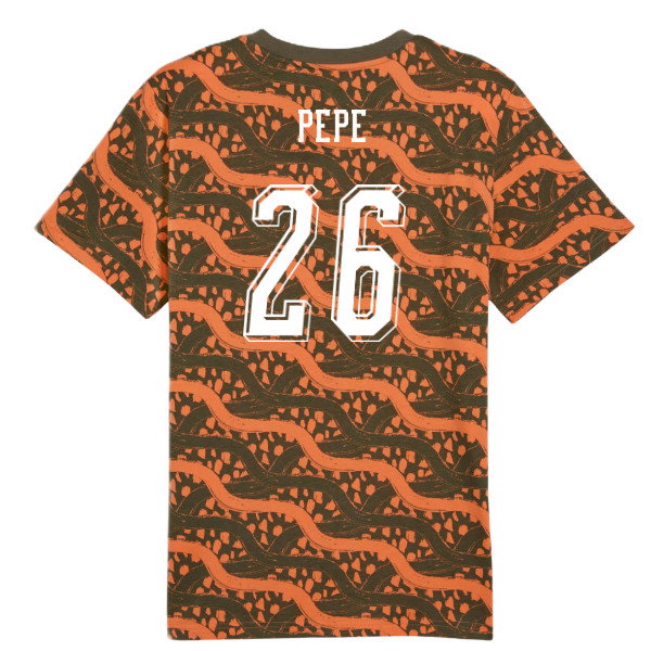 2026-2027 Ivory Coast FtblCulture Tee AOP (Black) (Pepe 26)