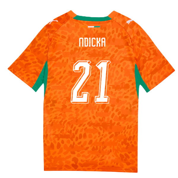 2026-2027 Ivory Coast Home Shirt (Kids) (Ndicka 21)