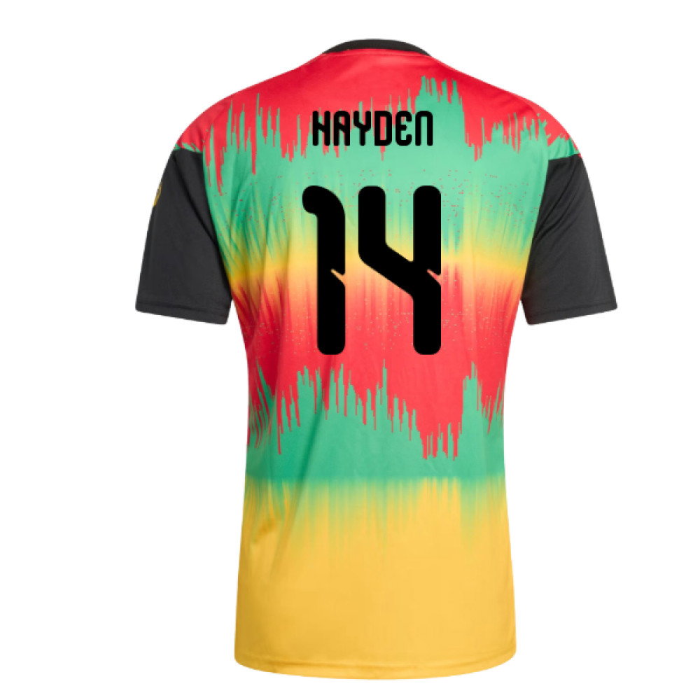 2026-2027 Jamaica Pre-Match Shirt (Bold Gold) (Hayden 14)
