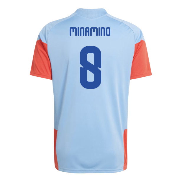 2026-2027 Japan Training Shirt (Blue) (Minamino 8)