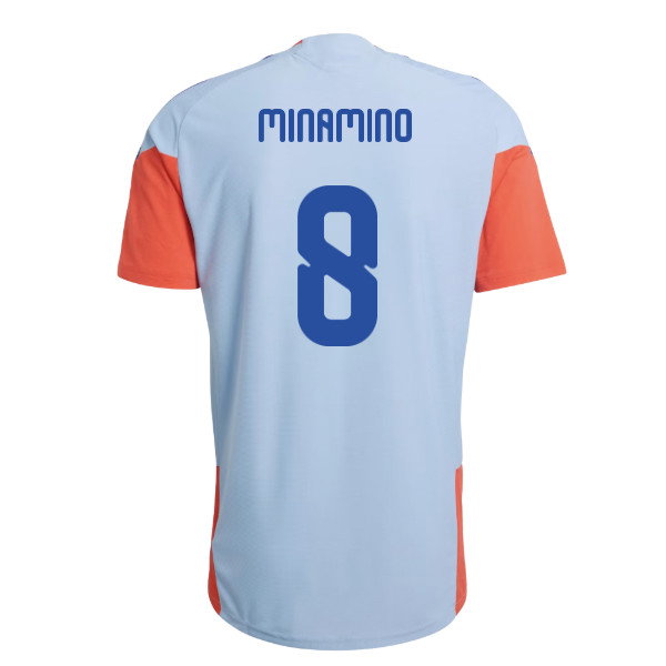 2026-2027 Japan WC26 Pro Training Shirt (Ash Blue) (Minamino 8)