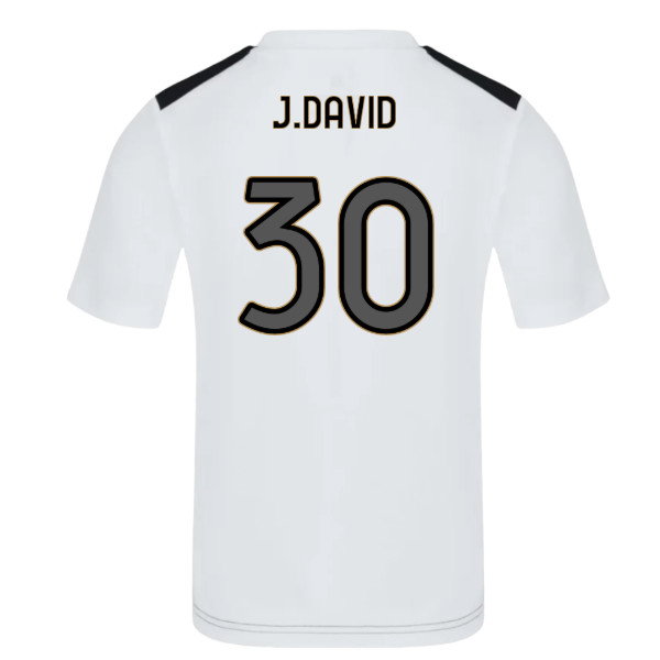 2026-2027 Juventus Home SUPPORTER Shirt (Kids) (J.David 30)