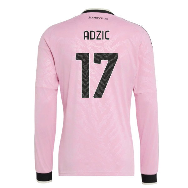 2026-2027 Juventus Long Sleeve Away Shirt (Adzic 17)