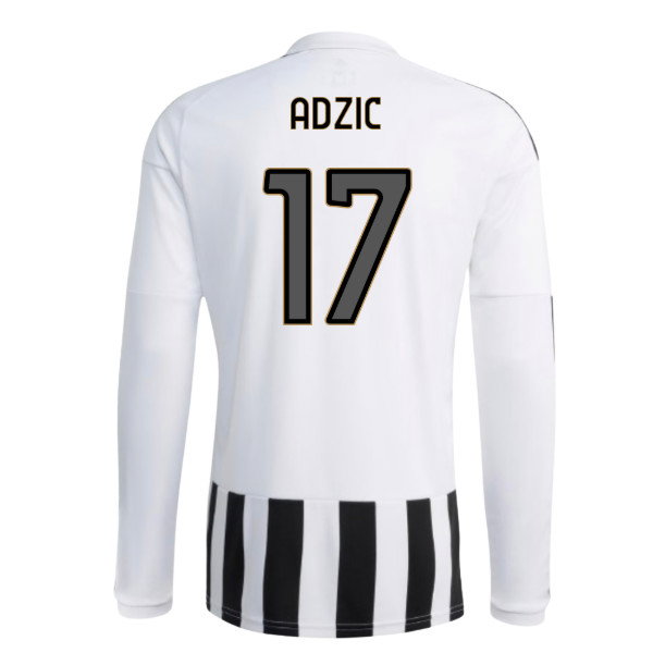 2026-2027 Juventus Long Sleeve Home Shirt (Adzic 17)