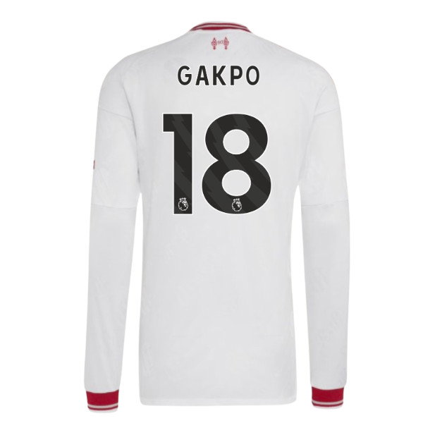 2026-2027 Liverpool Authentic Long Sleeve Away Shirt (Gakpo 18)