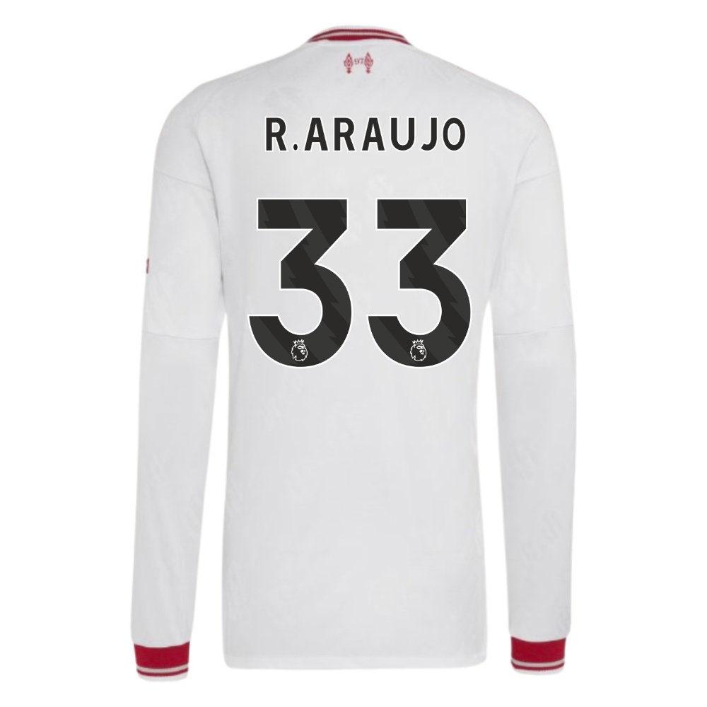 2026-2027 Liverpool Long Sleeve Away Shirt (R.Araujo 33)