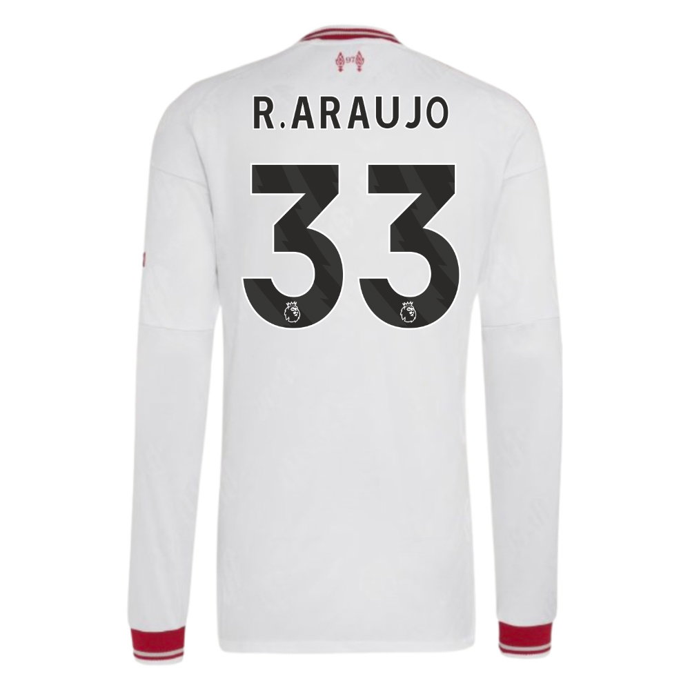 2026-2027 Liverpool Authentic Long Sleeve Away Shirt (R.Araujo 33)