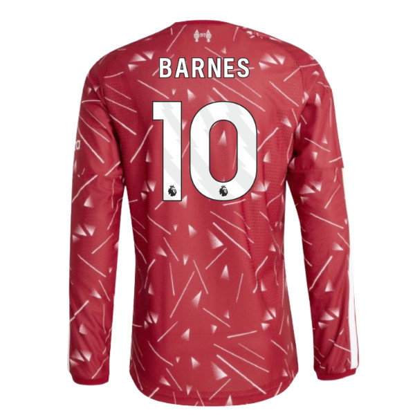 2026-2027 Liverpool Authentic Long Sleeve Home Shirt (Barnes 10)