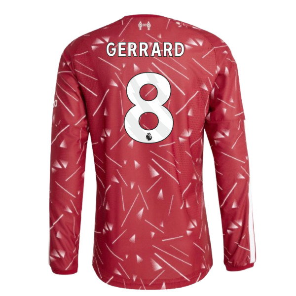 2026-2027 Liverpool Authentic Long Sleeve Home Shirt (Gerrard 8)