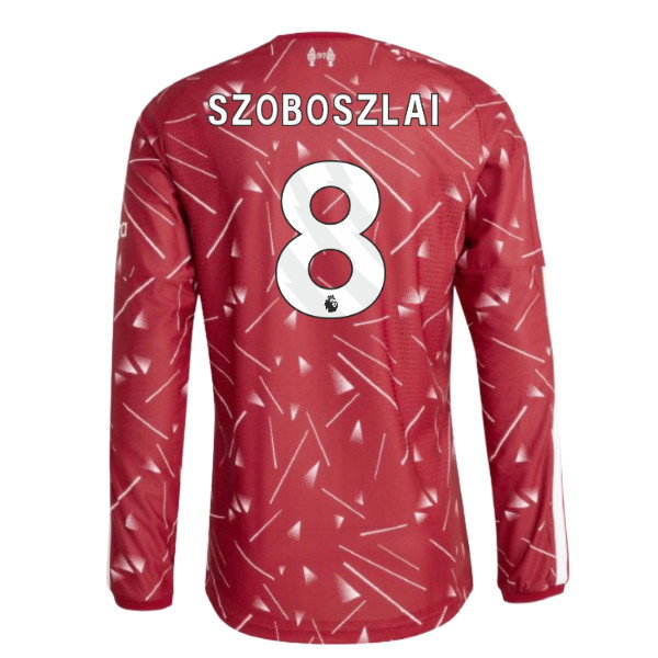 2026-2027 Liverpool Authentic Long Sleeve Home Shirt (Szoboszlai 8)
