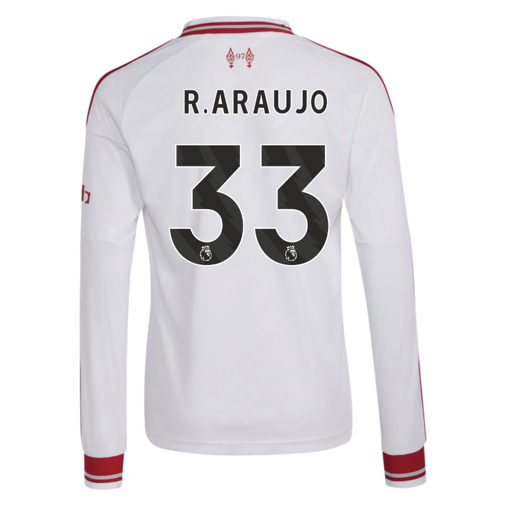 2026-2027 Liverpool Long Sleeve Away Shirt (Kids) (R.Araujo 33)
