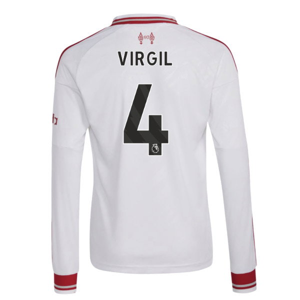 2026-2027 Liverpool Long Sleeve Away Shirt (Kids) (Virgil 4)