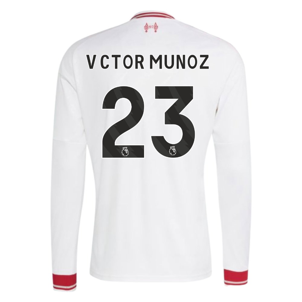 2026-2027 Liverpool Long Sleeve Away Shirt (Víctor Munoz 23)