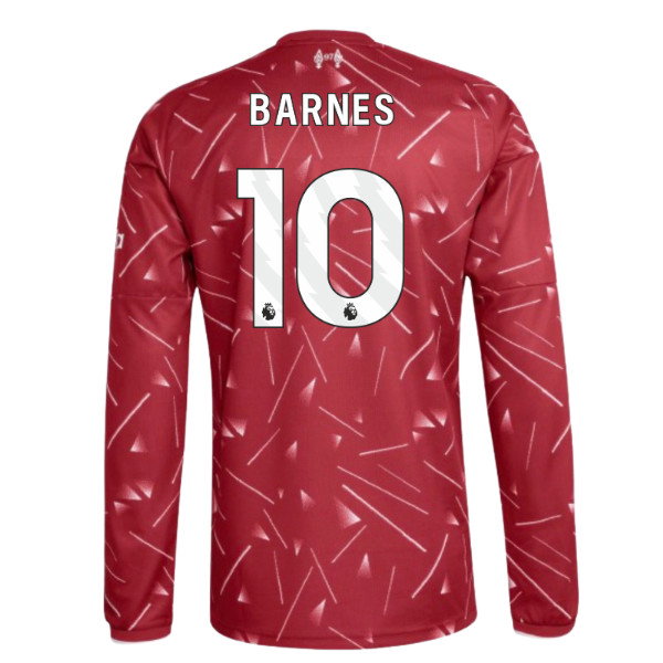 2026-2027 Liverpool Long Sleeve Home Shirt (Barnes 10)