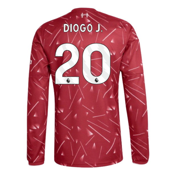 2026-2027 Liverpool Long Sleeve Home Shirt (Diogo J. 20)