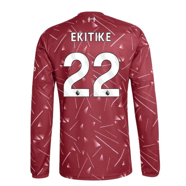 2026-2027 Liverpool Long Sleeve Home Shirt (Kids) (Ekitike 22)