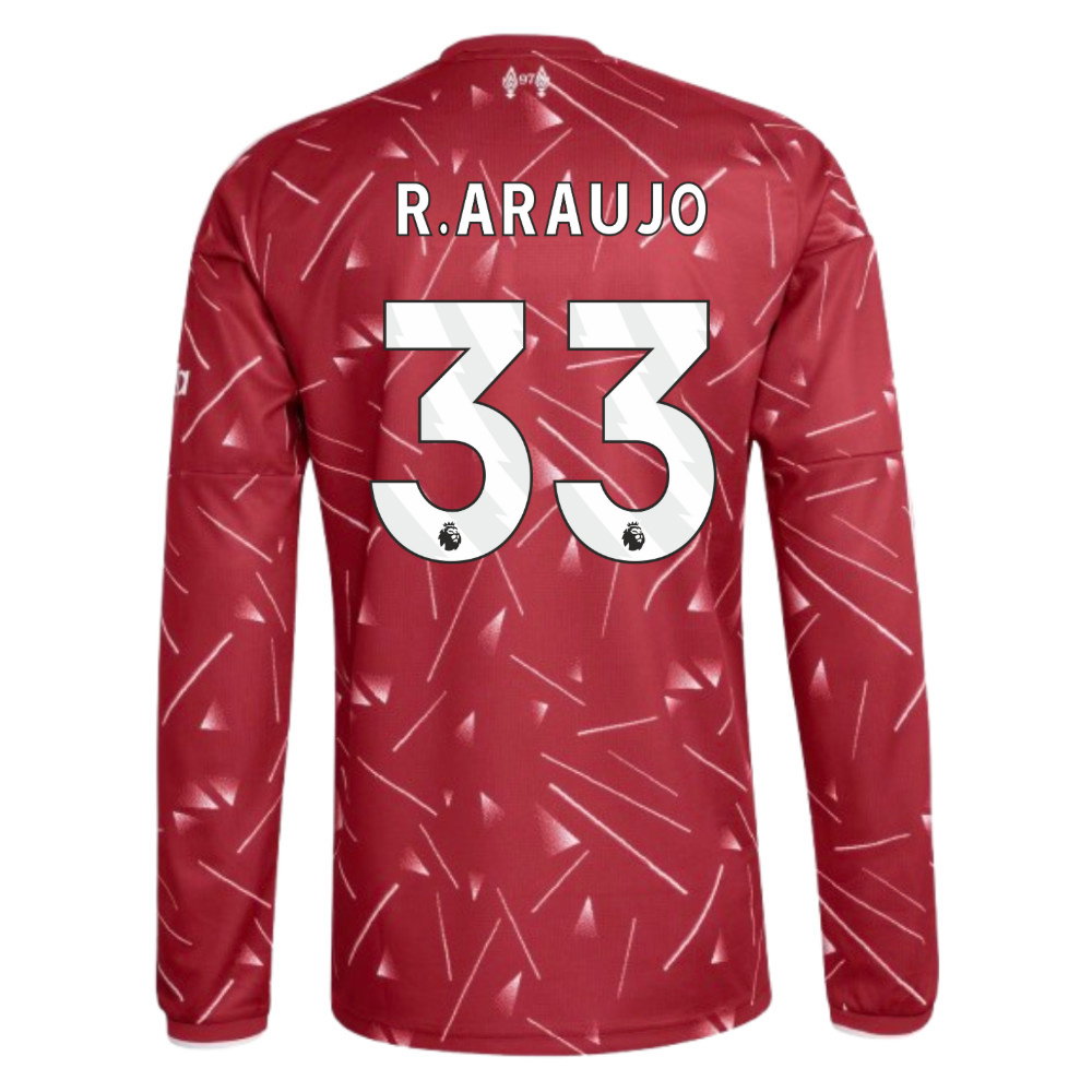 2026-2027 Liverpool Long Sleeve Home Shirt (R.Araujo 33)