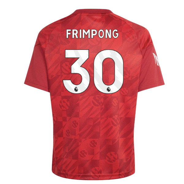 2026-2027 Liverpool Pre-Match Warm Up Shirt (Active Maroon) - Kids (Frimpong 30)