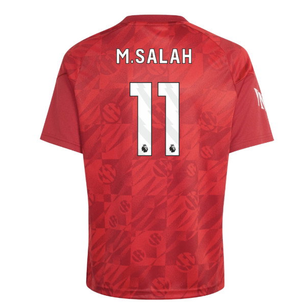 2026-2027 Liverpool Pre-Match Warm Up Shirt (Active Maroon) - Kids (M.Salah 11)