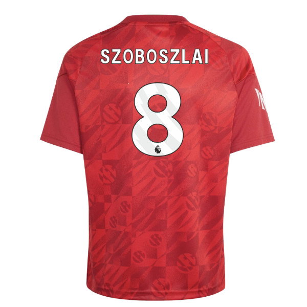 2026-2027 Liverpool Pre-Match Warm Up Shirt (Active Maroon) - Kids (Szoboszlai 8)