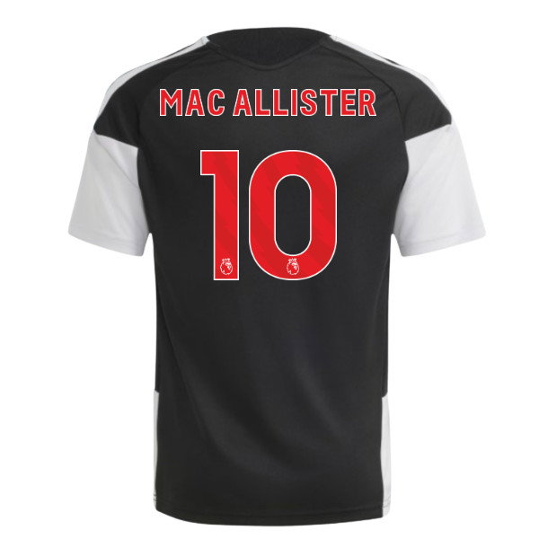 2026-2027 Liverpool Training Jersey (Black) - Kids (Mac Allister 10)