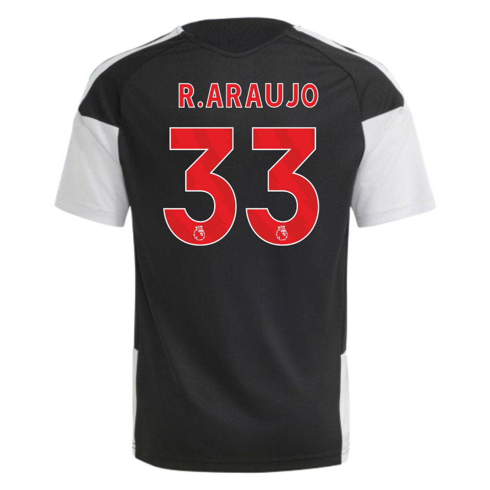 2026-2027 Liverpool Training Jersey (Black) - Kids (R.Araujo 33)