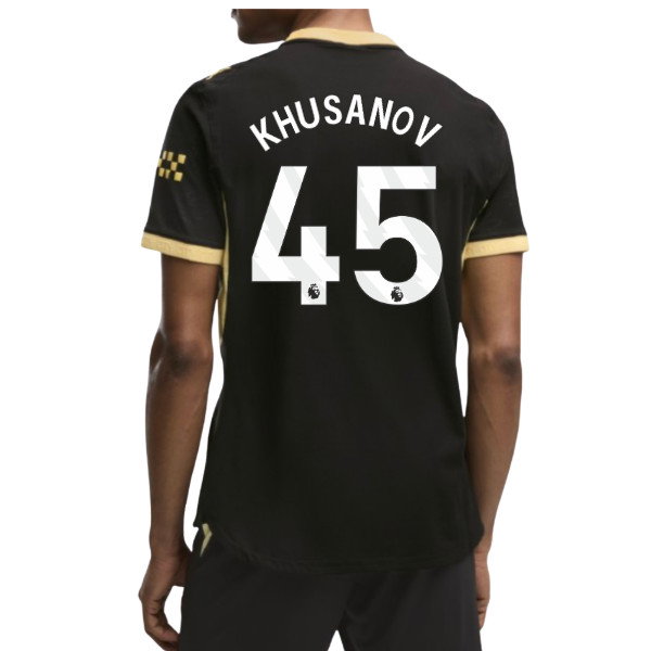 2026-2027 Man City Authentic Away Shirt (Khusanov 45)