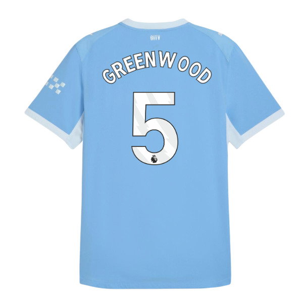 2026-2027 Man City Authentic Home Shirt (Greenwood 5)