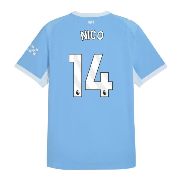 2026-2027 Man City Authentic Home Shirt (Nico 14)
