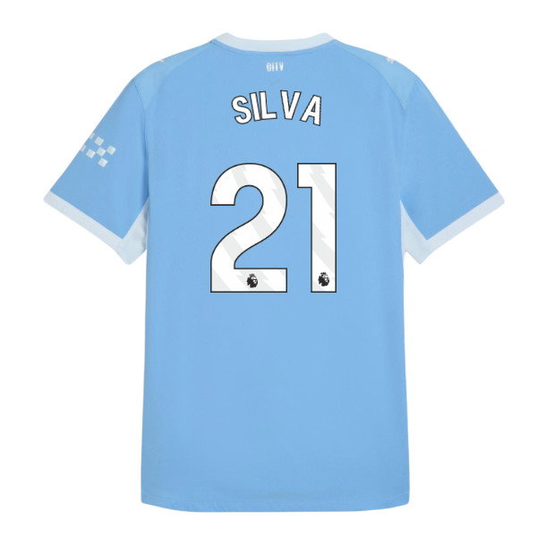 2026-2027 Man City Authentic Home Shirt (Silva 21)