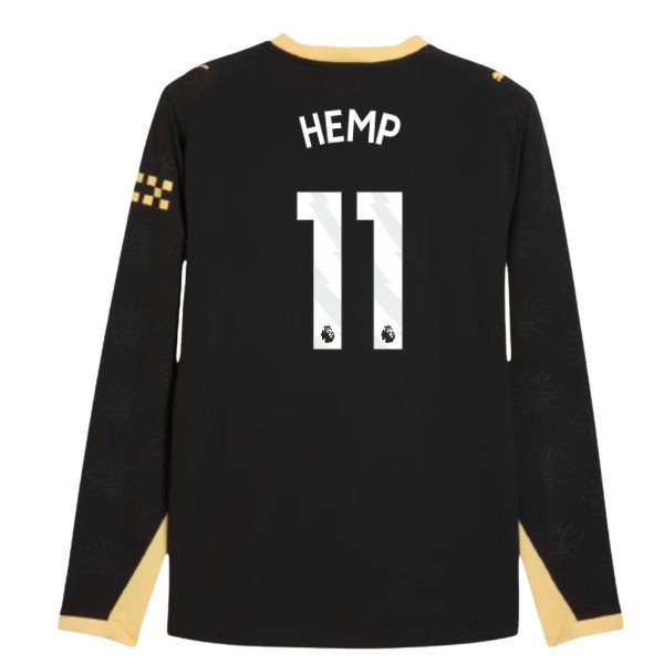2026-2027 Man City Authentic Long Sleeve Away Shirt (Hemp 11)