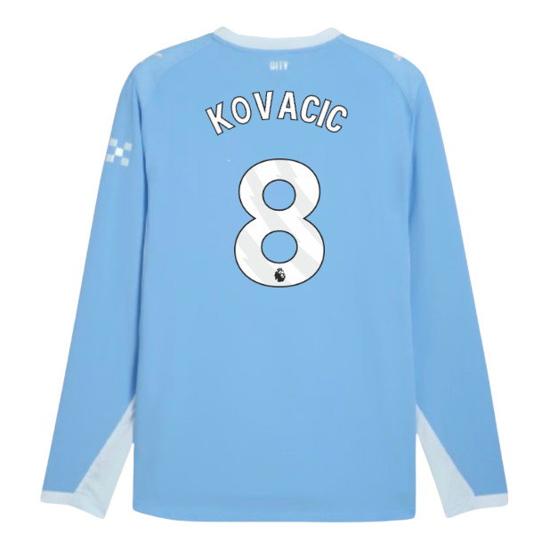 2026-2027 Man City Authentic Long Sleeve Home Shirt (Kovacic 8)