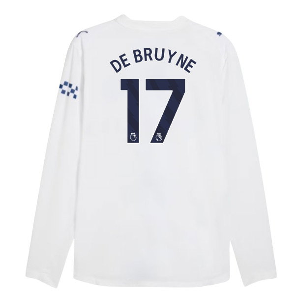2026-2027 Man City Authentic Long Sleeve Third Shirt (De Bruyne 17)
