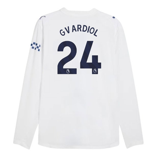 2026-2027 Man City Authentic Long Sleeve Third Shirt (Gvardiol 24)