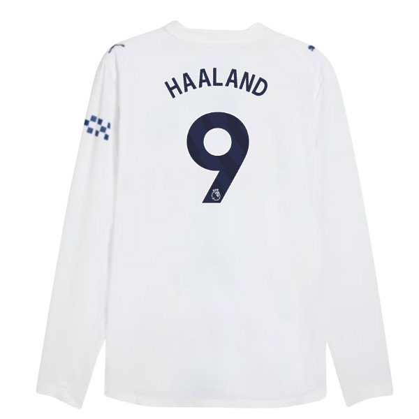 2026-2027 Man City Authentic Long Sleeve Third Shirt (Haaland 9)
