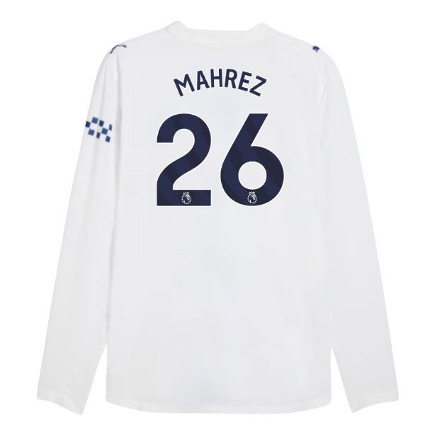 2026-2027 Man City Authentic Long Sleeve Third Shirt (Mahrez 26)