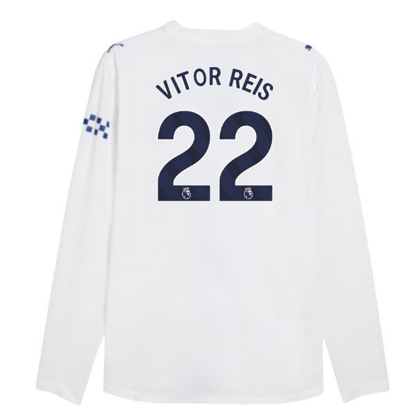 2026-2027 Man City Authentic Long Sleeve Third Shirt (Vitor Reis 22)