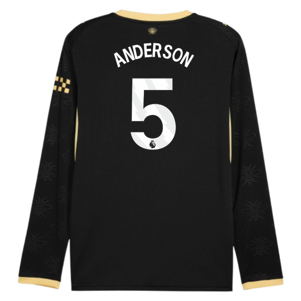 2026-2027 Man City Away Long Sleeve Shirt (Anderson 5)
