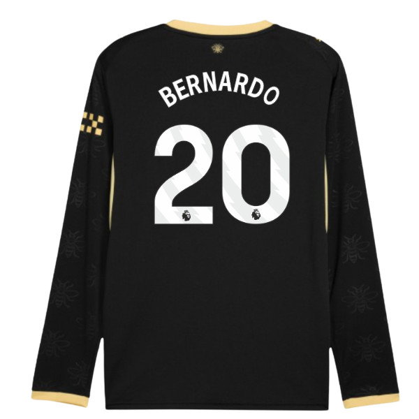 2026-2027 Man City Away Long Sleeve Shirt (Bernardo 20)