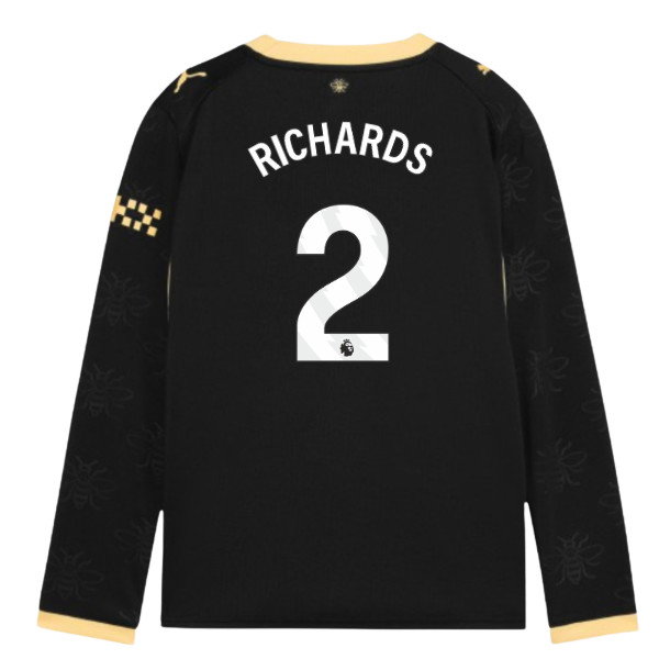 2026-2027 Man City Away Long Sleeve Shirt (Kids) (Richards 2)
